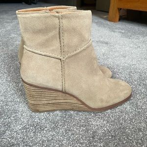Lucky Brand Suede Wedge Bootie